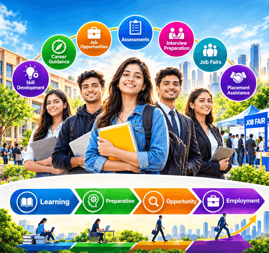 jobarc for skill development, career guidance, job opportunities, assessments, interview preparation, job fairs and placement assistance
